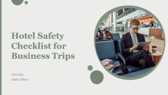 Hotel Safety Checklist For Business Trips PPT Outline AT