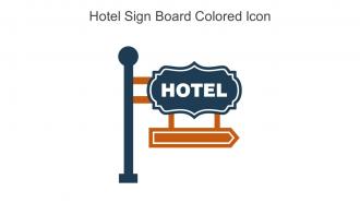 Hotel Sign Board Colored Icon In Powerpoint Pptx Png And Editable Eps Format