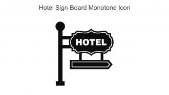 Hotel Sign Board Monotone Icon In Powerpoint Pptx Png And Editable Eps Format