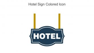 Hotel Sign Colored Icon In Powerpoint Pptx Png And Editable Eps Format