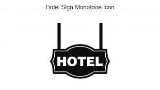 Hotel Sign Monotone Icon In Powerpoint Pptx Png And Editable Eps Format