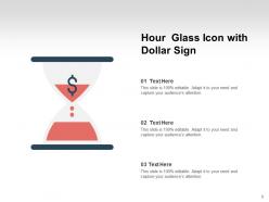 Hour Glass Icon Growth Arrow Innovation Target Achievement