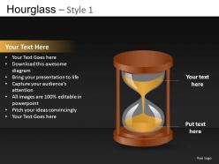 Hourglass style 1 powerpoint presentation slides db