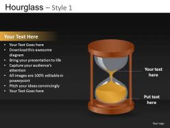 Hourglass style 1 powerpoint presentation slides db