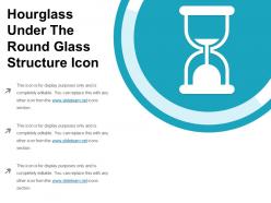 Hourglass Under The Round Glass Structure Icon