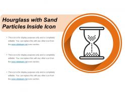 Hourglass With Sand Particles Inside Icon
