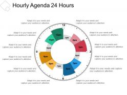 Hourly agenda 24 hours presentation pictures