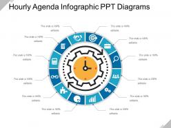 Hourly agenda infographic ppt diagrams