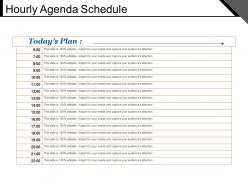 Hourly agenda schedule powerpoint ideas