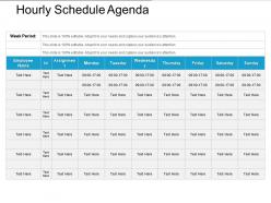 Hourly schedule agenda powerpoint show