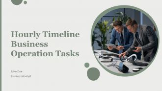 Hourly Timeline Business Operation Tasks PPT Graphics AT