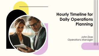 Hourly Timeline For Daily Operations Planning PPT Summary AT