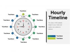 Hourly timeline presentation visual aids