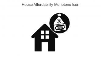 House Affordability Monotone Icon In Powerpoint Pptx Png And Editable Eps Format