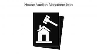 House Auction Monotone Icon In Powerpoint Pptx Png And Editable Eps Format