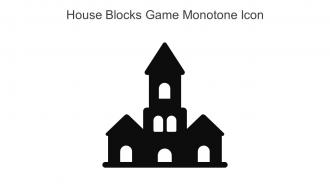 House Blocks Game Monotone Icon In Powerpoint Pptx Png And Editable Eps Format