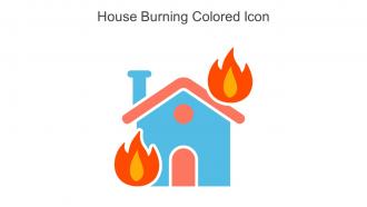 House Burning Colored Icon In Powerpoint Pptx Png And Editable Eps Format