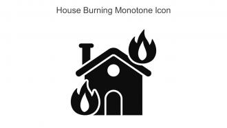 House Burning Monotone Icon In Powerpoint Pptx Png And Editable Eps Format