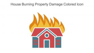 House Burning Property Damage Colored Icon In Powerpoint Pptx Png And Editable Eps Format