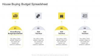 House Buying Budget Spreadsheet In Powerpoint And Google Slides Cpb