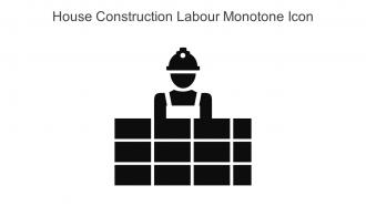 House Construction Labour Monotone Icon In Powerpoint Pptx Png And Editable Eps Format