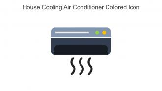 House Cooling Air Conditioner Colored Icon In Powerpoint Pptx Png And Editable Eps Format