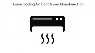 House Cooling Air Conditioner Monotone Icon In Powerpoint Pptx Png And Editable Eps Format