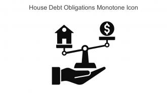 House Debt Obligations Monotone Icon In Powerpoint Pptx Png And Editable Eps Format
