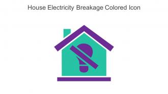 House Electricity Breakage Colored Icon In Powerpoint Pptx Png And Editable Eps Format