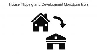 House Flipping And Development Monotone Icon In Powerpoint Pptx Png And Editable Eps Format