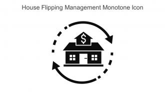 House Flipping Management Monotone Icon In Powerpoint Pptx Png And Editable Eps Format