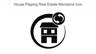 House Flipping Real Estate Monotone Icon In Powerpoint Pptx Png And Editable Eps Format