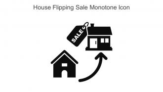 House Flipping Sale Monotone Icon In Powerpoint Pptx Png And Editable Eps Format