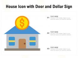 House Icon With Door And Dollar Sign