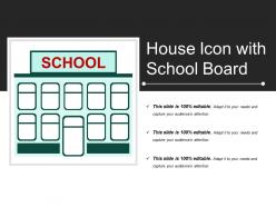 House Icon With School Board