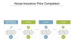 House insurance price comparison ppt powerpoint presentation pictures mockup cpb