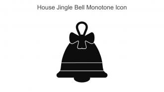 House Jingle Bell Monotone Icon In Powerpoint Pptx Png And Editable Eps Format
