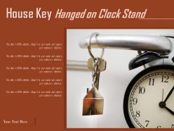 House Key Hanged On Clock Stand