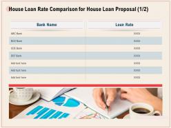 House loan rate comparison for house loan proposal r338 ppt powerpoint icon