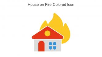 House On Fire Colored Icon In Powerpoint Pptx Png And Editable Eps Format