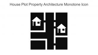 House Plot Property Architecture Monotone Icon In Powerpoint Pptx Png And Editable Eps Format