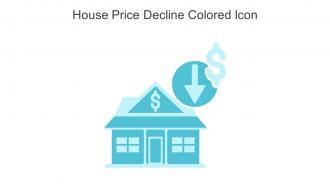 House Price Decline Colored Icon In Powerpoint Pptx Png And Editable Eps Format