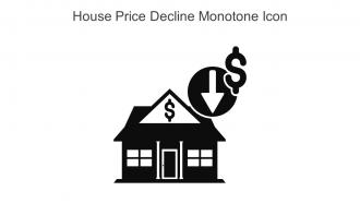 House Price Decline Monotone Icon In Powerpoint Pptx Png And Editable Eps Format