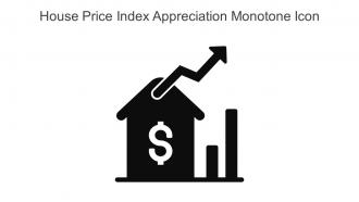 House Price Index Appreciation Monotone Icon In Powerpoint Pptx Png And Editable Eps Format