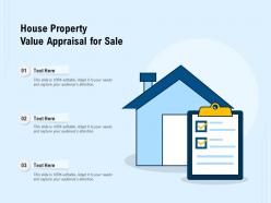 House property value appraisal for sale