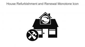 House Refurbishment And Renewal Monotone Icon In Powerpoint Pptx Png And Editable Eps Format