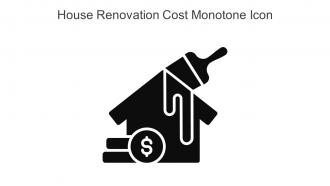 House Renovation Cost Monotone Icon In Powerpoint Pptx Png And Editable Eps Format