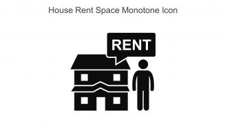 House Rent Space Monotone Icon In Powerpoint Pptx Png And Editable Eps Format