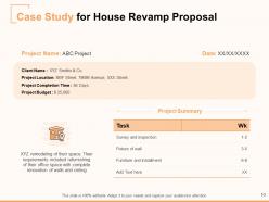 House Revamp Proposal Powerpoint Presentation Slides