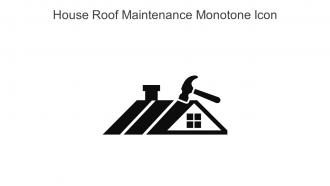 House Roof Maintenance Monotone Icon In Powerpoint Pptx Png And Editable Eps Format